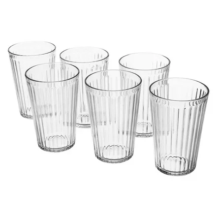 ست 6 عددی لیوان ایکیا مدل IKEA VARDAGEN حجم 430 میلی لیتر
