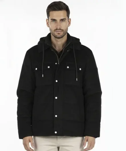 کاپشن مردانه جوتی جینز JootiJeans کد 24522137|رنگ مشکی-بانی مد