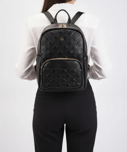كوله پشتي زنانه پيركاردين مدل BACKPACK-2612-BLACK|رنگ مشکی-بانی مد