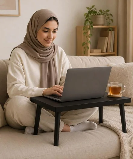 میز تحریر سایان هوم Cyan home مدل MT 4P|رنگ مشکی-بانی مد