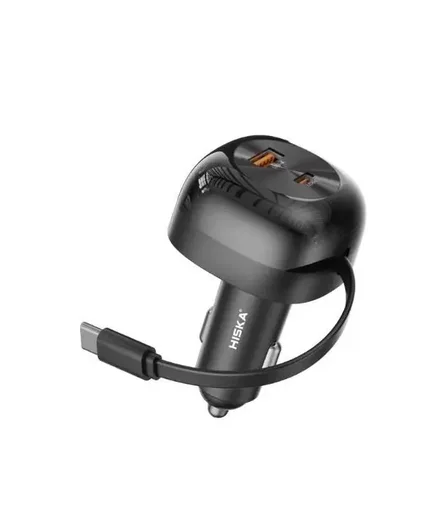 شارژر فندکی هیسکا مدل  HCC-336|رنگ مشکی-بانی مد