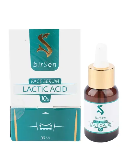 سرم  لاکتیک اسید 10% لایه بردار ملایم و روشن کننده بیرسن Birsen حجم 30 میلی‌لیتر|رنگ بی رنگ-بانی مد