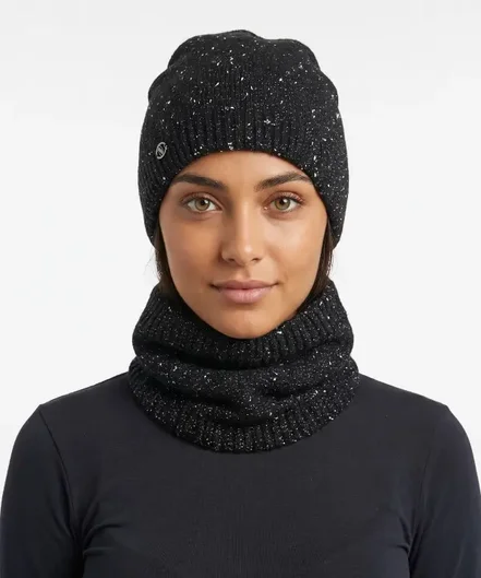 ست كلاه و شال گردن بافت زنانه تارتن مدل 232100153 - سایز تک سایز