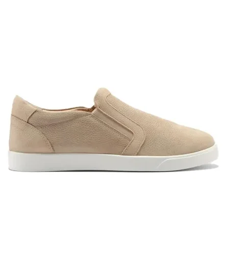 كفش چرم طبيعي زنانه اورز مدل MIA SLIP-ON ZIPPER|رنگ نسکافه ای-بانی مد
