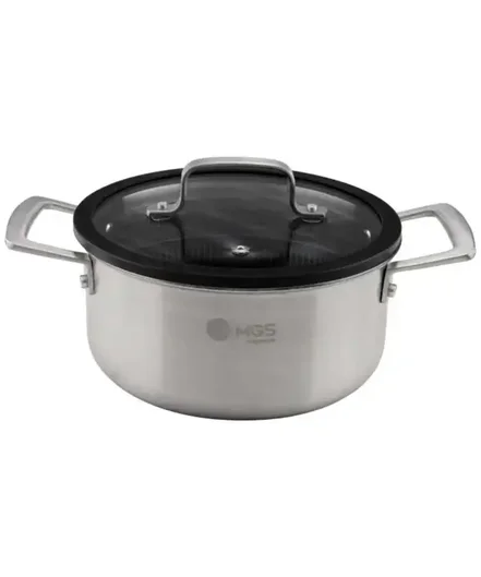 قابلمه 32 استيل ليزري درب سيليكوني ام جي اس مدل PS3124 - سایز تک سایز