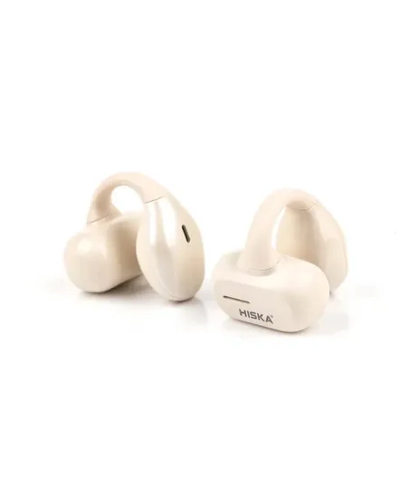 هدفون بلوتوثی هیسکا مدل FX-567|رنگ کرم-بانی مد