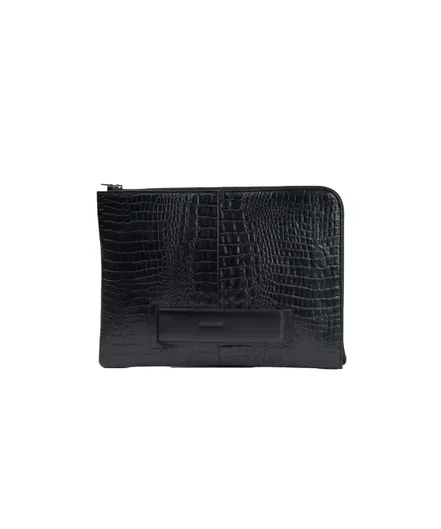 کیف دستی چرم طبیعی مردانه چرم مشهد مدل O5504 - سایز تک سایز