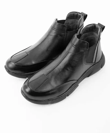 نیم بوت چرم طبیعی زنانه صاد مدل MP0701 - سایز 36