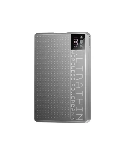 پاوربانک هیسکا مدل HP-124PD ظرفیت 10000 میلی آمپر ساعت|رنگ خاکستری-بانی مد