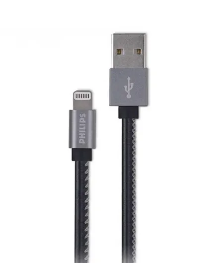 کابل تبدیل USB به LIGHTNING فیلیپس مدل DLC2508 طول 1.2 متر - سایز گارانتی 12 ماهه شرکتی
