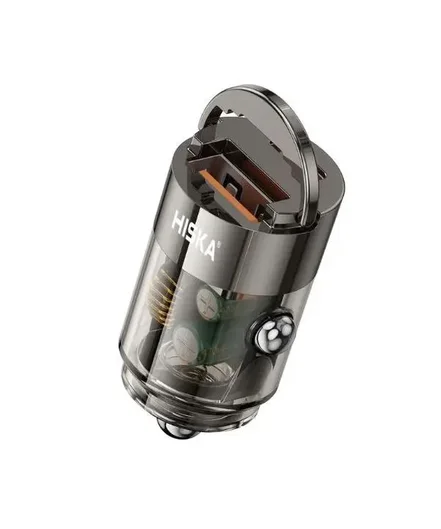 شارژر فندکی هیسکا مدل  HCC- 317|رنگ خاکستری-بانی مد