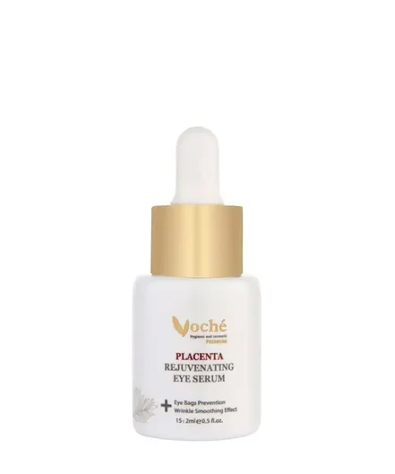 سرم مناسب چروک های دور چشم وچه Voche حاوی عصاره پلاسنتا نیلوفر آبی - سایز 15ml