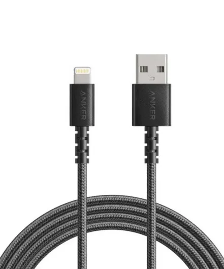 کابل تبدیل USB به LIGHTNING انکر مدل A8013 طول 1.8 متر - سایز گارانتی 18 ماهه شرکتی