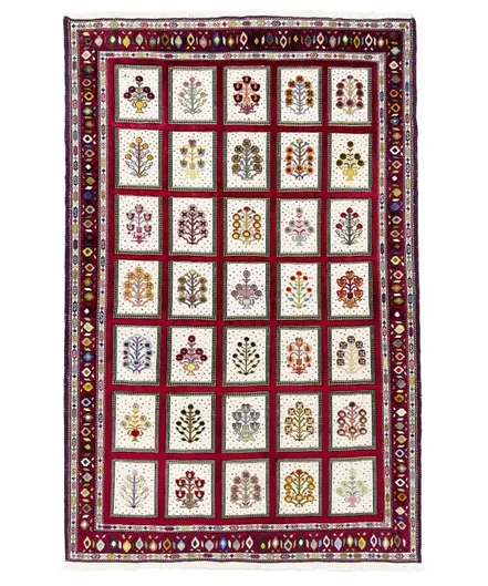 گلیم فرش دستباف خودرنگ سفید ذوالانواری kilim carpet (shiraz) - سایز تک سایز