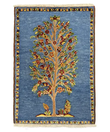 گلیم فرش دستباف طیف آبی ذوالانواری kilim carpet (shiraz) - سایز تک سایز