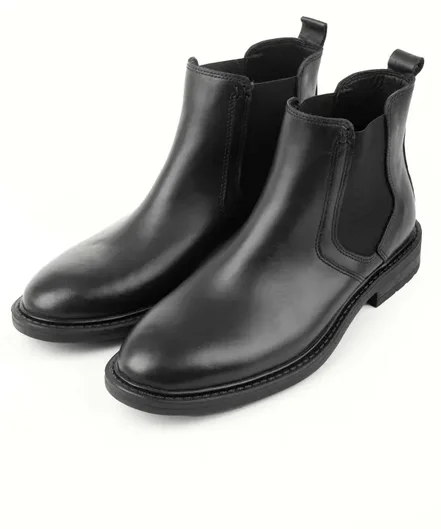 نیم بوت چرم طبیعی مردانه صاد مدل MC0901 - سایز 42