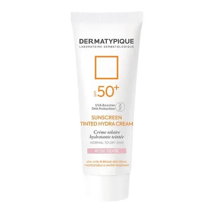 ضد آفتاب رنگی هیدرا پوست خشک +SPF50 رز بژ  درماتیپیک