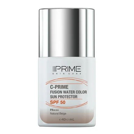 ضد آفتاب فیوژن واتر spf50 رنگی حاوی ویتامین سی بژ طبیعی  پرایم