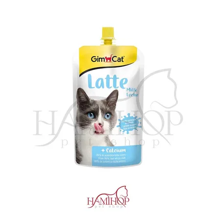 پودینگ گربه با طعم شیر لته برند جیم کت GimCat Milk Latte حجم200ml
