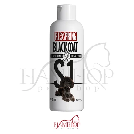 شامپو اسپیشیال مخصوص سگ با موهای مشکی و تیره برند رداسپرینگ RedSpring Special Shampoo Black Coat S1 250 ml