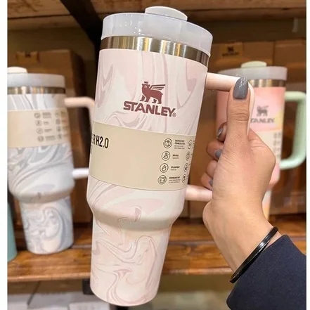 ماگ دسته دار استنلی ابر و بادی کرم QUENCHER  TUMBLER