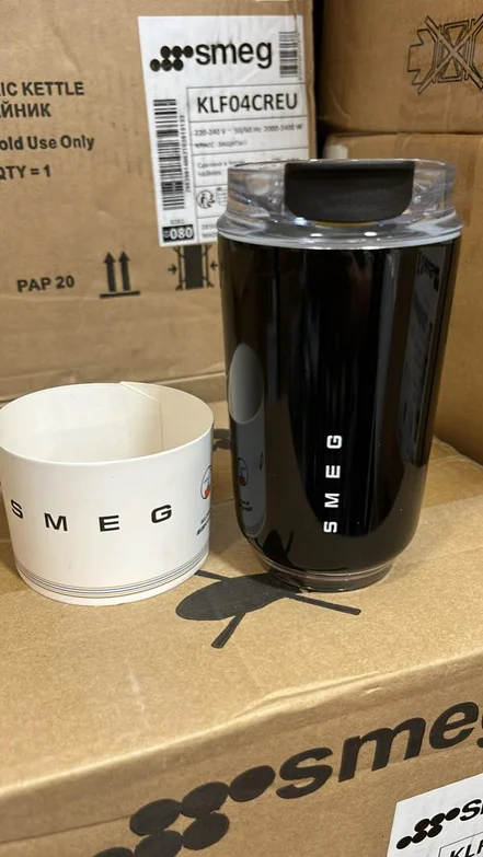 تراول ماگ اسمگ (SMEG) ایتالیا رنگ مشکی SMEG MUG240 ML
