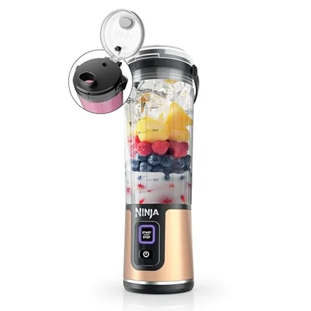 شیکر شارژی قابل حمل نینجا (Ninja) مدل BlastBC151 رنگ مسی تک درب Ninja Blast™ Portable Blender