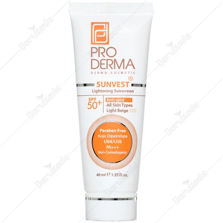 ضد آفتاب و روشن کننده لک پوست SPF50 سان وست