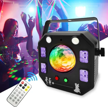 رقص نور 4 کاره (افکت رنگی ، فلشر ، لیزر ، بلک لایت) MTS Led Stage Lights, Four In One0