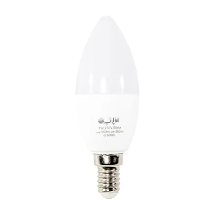 لامپ ال ای دی شمعی 7 وات افراتاب پایه E14 مدل AF-C37-7W