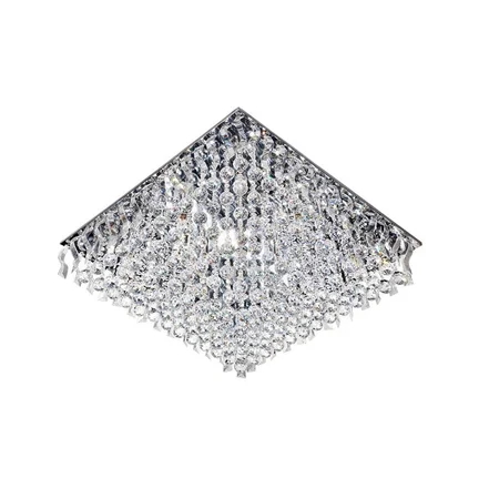 لوستر سقفی کریستالی ۱۲ شعله چشمه نور کد A6638/80-80-S