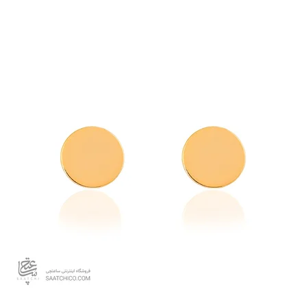 گوشواره میخی طلا طرح دایره کد LE669