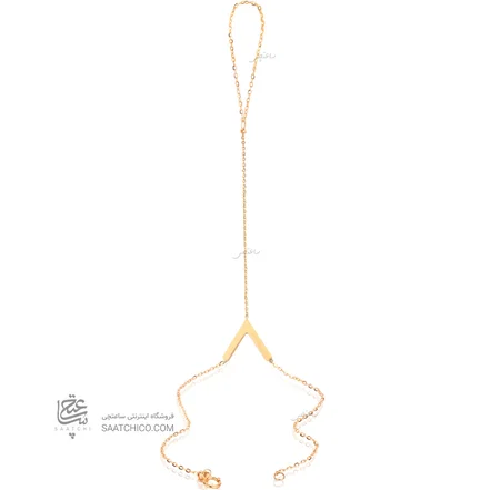 تمیمه طلا طرح V کد LT435