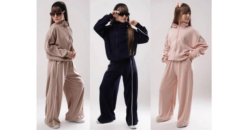 ست سوييشرت شلوار لخت اويشو بچگانه(6811)