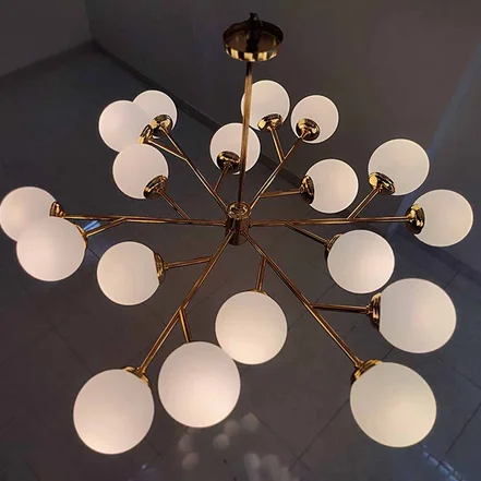 لوستر حبابی 18 شعله مدل درختی