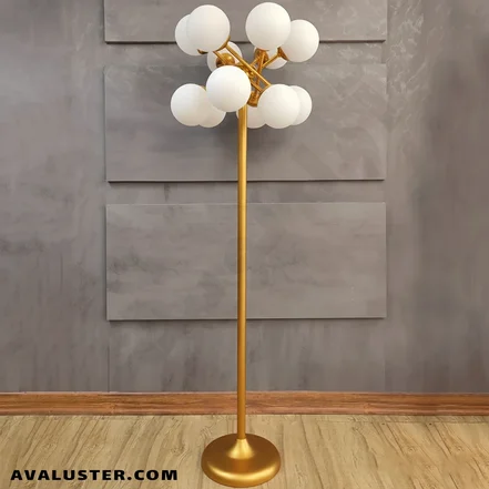 آباژور ایستاده کنارسالنی مولکولی 12 شعله مدل ابر