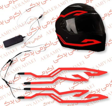 چراغ کلاه ایمنی  لامپ کلاه کاسکت LED کلاه ایمنی موتورسیکلت کد 335021465