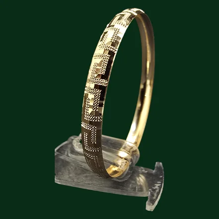 النگو طلا زنانه مدل ورساچه کد (MB104) گرم (۴)