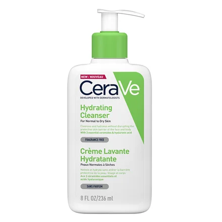 ژل شستشو صورت پوست خشک سراوی Hydrating Cleanser حجم 236