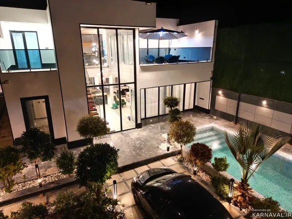 ویلا استخردار آبگرم آندوو با بیلیارد کردان