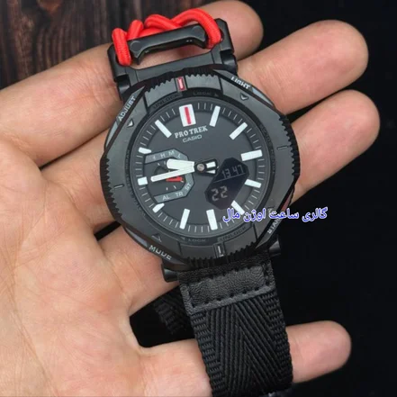 <em>ساعت</em> مچی <em>مردانه</em> کاسیو Casio های مسترکوالیتی سری پرو ترک Casio Pro Trek رنگ مشکی