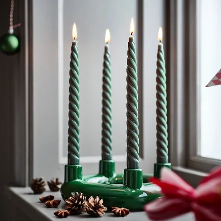 شمع قلمی ایکیا مدل VINTERFINT بسته 2 عددی