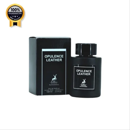 ادکلن یونیسکس امبر لدر الحمبرا Alhambra اورجینال اپیولنس لدر Opulence Leather حجم 100 میل