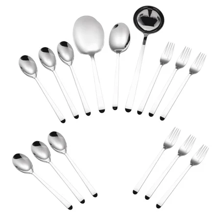 سرویس قاشق و چنگال 15 پارچه جی فی نی مدل 01 plus