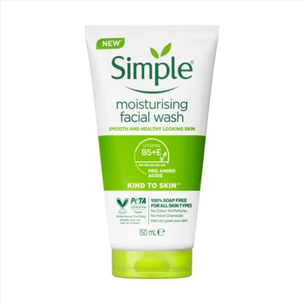 ژل شستشو مرطوب کننده صورت سیمپل مدل Kind to Skin Moisturising Face Wash