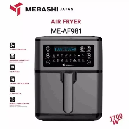 <em>سرخ کن</em> بدون روغن مباشی مدل ME-AF 981 - گارانتی 18 ماهه می سرویس + اعتبار دیجی پی