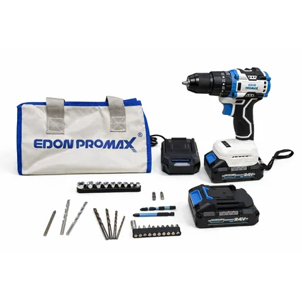 دریل شارژی ۲۴ ولت چکشی موتور براشلس ادون پرومکس مدل EPM-24A