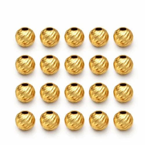 <em>طلا</em> گرمی 18 عیار گالری <em>طلای</em> مهر مدل گوی تراش البرنادو کد MO0217-2 بسته 20 عددی 0.800