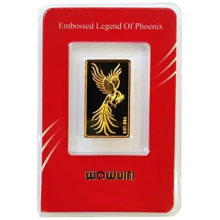شمش <em>طلا</em> 24 عیار ایران‌شمش مدل سیمرغ کد T-1000 وزن 0.3 گرم