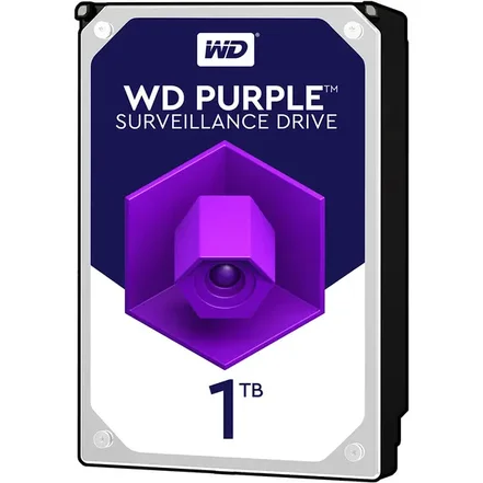 هارد اینترنال 3.5 اینچی وسترن دیجیتال بنفش مدل WD10PURZ ظرفیت یک ترابایت